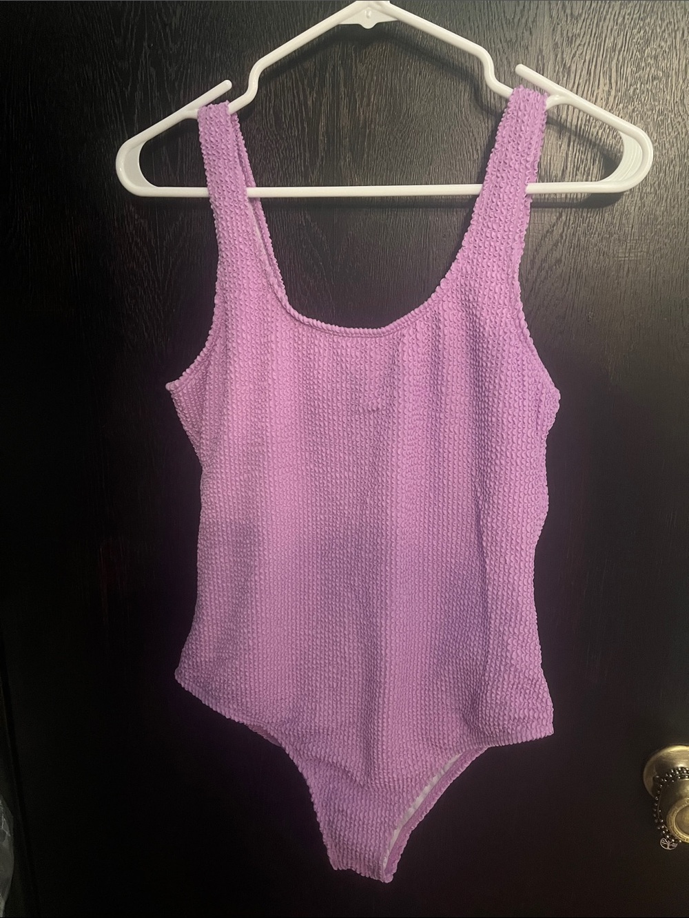 Lilac Textured One-Piece Swimsuit for Women NWOT- NO PADS